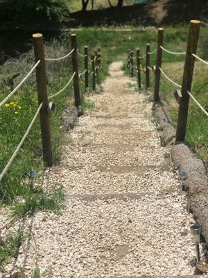 Stairway leading down to the property of TerrAzoia at TerrAzoia in Colares