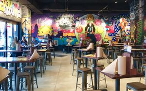 Fun interior at Condado Tacos in Beachwood