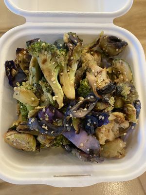 Roasted vegetable salad  at Down to Earth in Fort Nelson