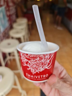 Lemon sorbet at Thaivetro Oldtown Ice Cream in Phuket