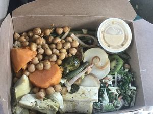 Vegan Buddha bowl with sesame dressing  at The Dragonfly in Ocala