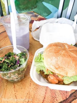 Nut burger! Absolutely delicious! at The Dragonfly in Ocala