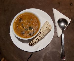 Thai red soup,  the best soup, great!  at Joy in Candolim