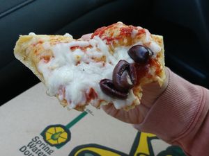 Vegan Greek Goddess Pizza at Mellow Mushroom - Parkway in Pigeon Forge