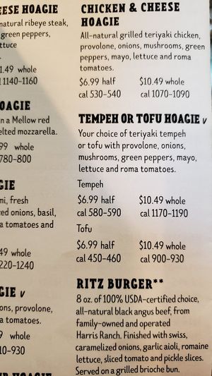 Tempeh and tofu hoagie at Mellow Mushroom in Columbia