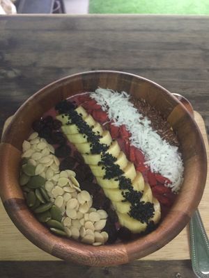 Açai bowl for only 100 baht! at Grandma's Garden in Pai