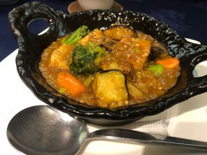 Mapo dofu  at Hyakuraku Honten in Osaka