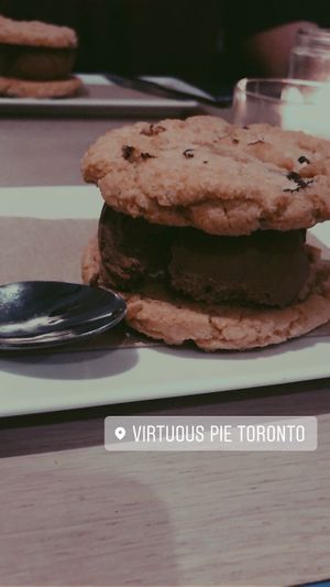 Icecream cookie sandwich. Just get it.  at Virtuous Pie in Toronto