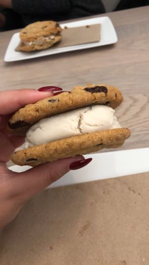 Ice cream cookie sandwich ! at Virtuous Pie in Toronto