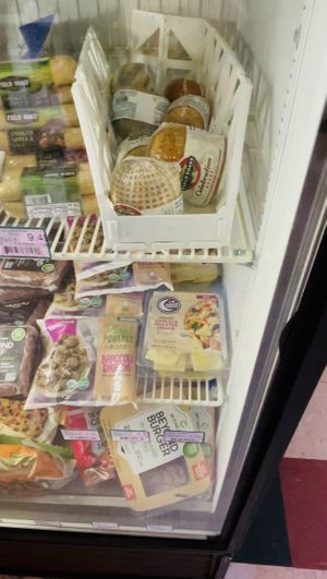 Vegan frozen goodies  at Freighthouse Market & Cafe in Lyndonville