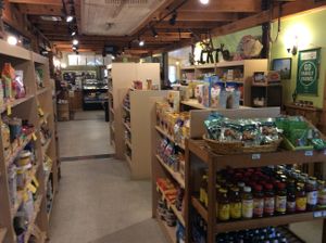 Natural foods store at Freighthouse Market & Cafe in Lyndonville