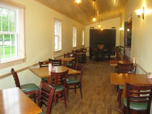dining room at Freighthouse Market & Cafe in Lyndonville