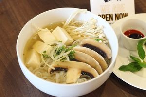 Tofu and Mushroom Pho at Gon Cafe in Edinburgh