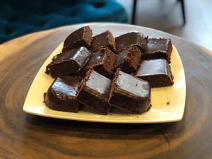 Brownies  at Gon Cafe in Edinburgh