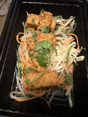 Tempeh was really good.  Flavorful sauce and slaw, and cooked well!  at Beauty & Essex in Las Vegas