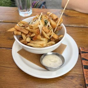 Plant Based Truffle Parm Fries  at Beertown Public House in Burlington