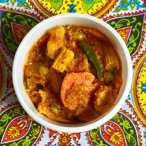 Mixed vegetable curry at MA-ba in Sheffield