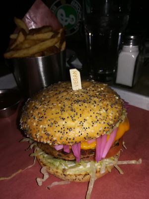 Vegan California Burger! at Beertown Public House in Cambridge