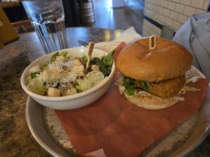Plant-Based Mongolian Fried Chick'n Sandwich at Beertown Public House in Waterloo