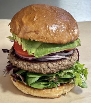 California burger  at Kelley Farm Kitchen in Harpers Ferry