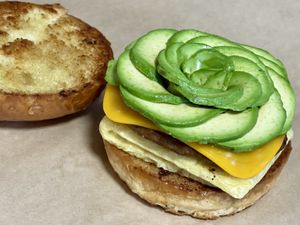 Breakfast sandwiches  at Kelley Farm Kitchen in Harpers Ferry