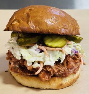 Jackfruit bbq at Kelley Farm Kitchen in Harpers Ferry