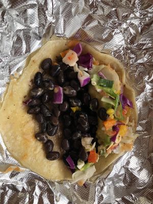 Black bean tacos with ranch slaw! at Kelley Farm Kitchen in Harpers Ferry