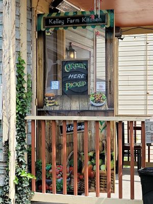 The front door aka the pickup window  at Kelley Farm Kitchen in Harpers Ferry