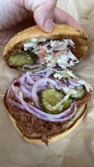 Jackfruit BBQ  at Kelley Farm Kitchen in Harpers Ferry
