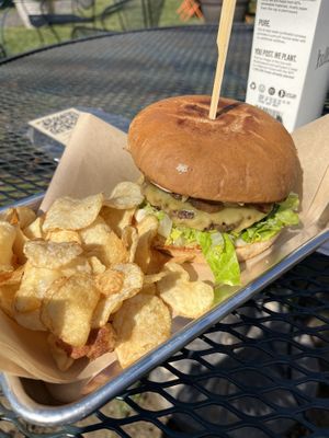 Onion burger winter menu   at Kelley Farm Kitchen in Harpers Ferry