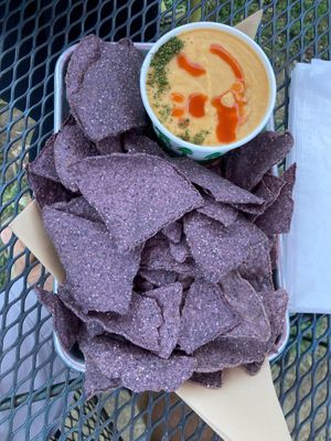 Entirely vegan Buffalo cheese dip!! So delicious   at Kelley Farm Kitchen in Harpers Ferry