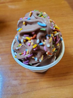 Ice cream with sprinkles at Kelley Farm Kitchen in Harpers Ferry