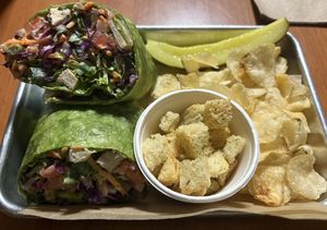 Chik'n Caesar wrap (special) 🤍🌱  at Kelley Farm Kitchen in Harpers Ferry