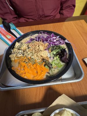 Ramen coconut soup bowl  at Kelley Farm Kitchen in Harpers Ferry