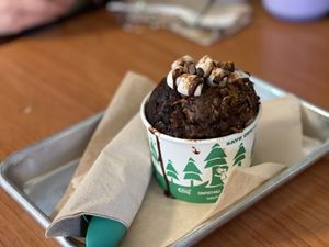 Chocolate bread, pudding with marshmallows  at Kelley Farm Kitchen in Harpers Ferry