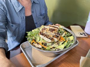 Caesar salad with faux chicken  at Kelley Farm Kitchen in Harpers Ferry
