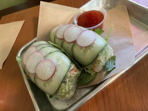 Raw Spring Rolls  at Kelley Farm Kitchen in Harpers Ferry