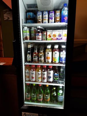 Beverages to go at Kelley Farm Kitchen in Harpers Ferry
