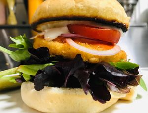 Buffalo chikn ranch sandwich  at Kelley Farm Kitchen in Harpers Ferry