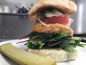 Avocado chikn sandwich  at Kelley Farm Kitchen in Harpers Ferry