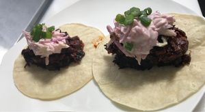 Bbq jackfruit tacos GF at Kelley Farm Kitchen in Harpers Ferry