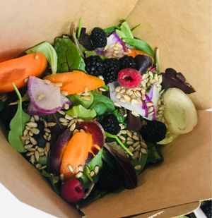 Side salad to go  at Kelley Farm Kitchen in Harpers Ferry