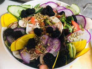 Forager salad  at Kelley Farm Kitchen in Harpers Ferry