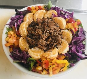 Asian teriyaki jackfruit salad at Kelley Farm Kitchen in Harpers Ferry