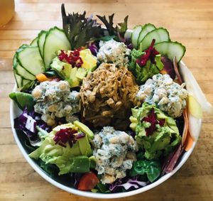 Jerk jackfruit salad  at Kelley Farm Kitchen in Harpers Ferry