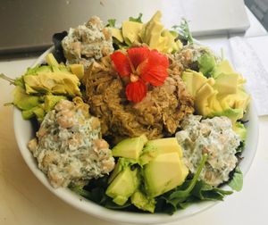 Jerk jackfruit salad at Kelley Farm Kitchen in Harpers Ferry