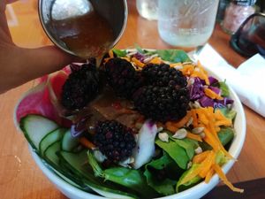 Side Salad with Jackfruit Tacos at Kelley Farm Kitchen in Harpers Ferry