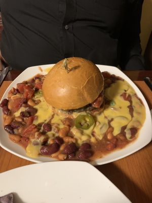 Chili Cheese Burger at Kelley Farm Kitchen in Harpers Ferry