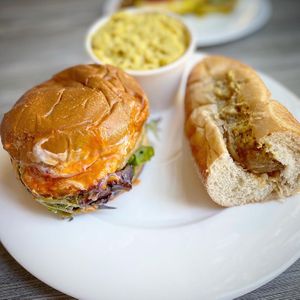 Mac n cheese is very creamy  at Kelley Farm Kitchen in Harpers Ferry