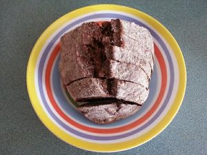 Delicious organic rye bread with pecans (special order) at Sattvika Eco Panaderia in San Andres Cholula
